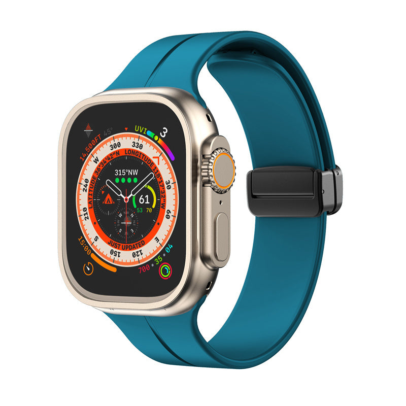 Magnetic Sports Band with Quick Release Soft Silicone for Apple Watch-7