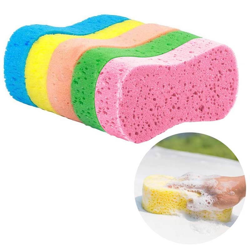 5 Pcs Car Wash Sponges Bone Design for Polishing Porous