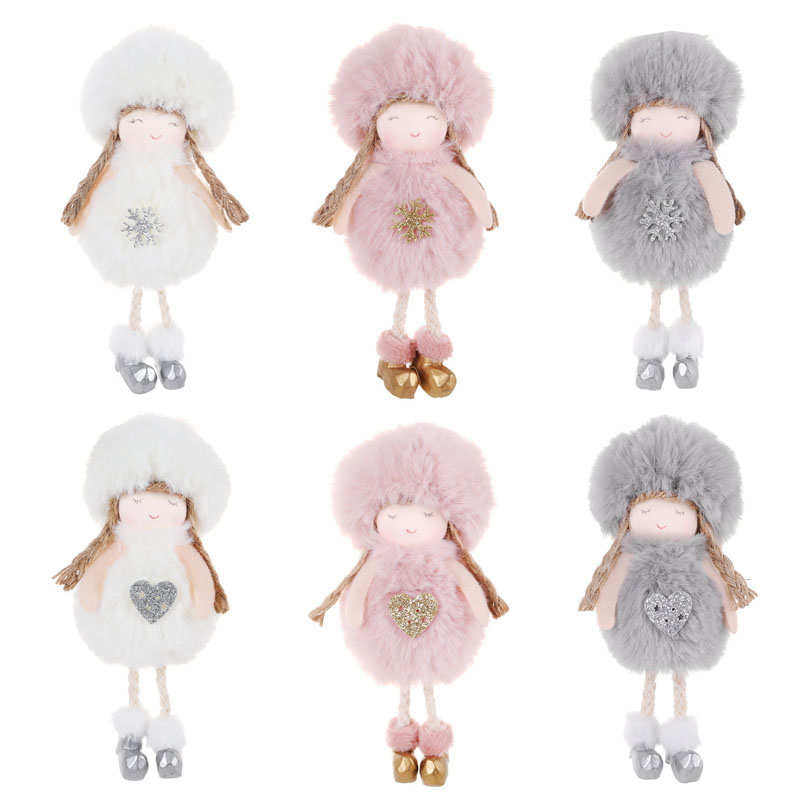 6 Pcs Angel Hanging Doll Crafts Xmas Family Party Holiday Decoration Gift