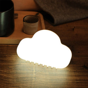 USB Cloud Night Light Sound Control Touch Portable Bedroom Decoration Lamp-White