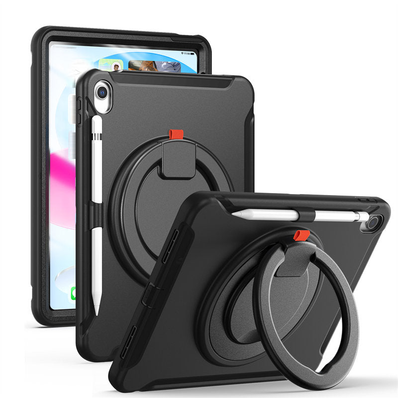 Tablet Case For iPad 10th Full Body Protection with 360¡ã Stand Portable-Black