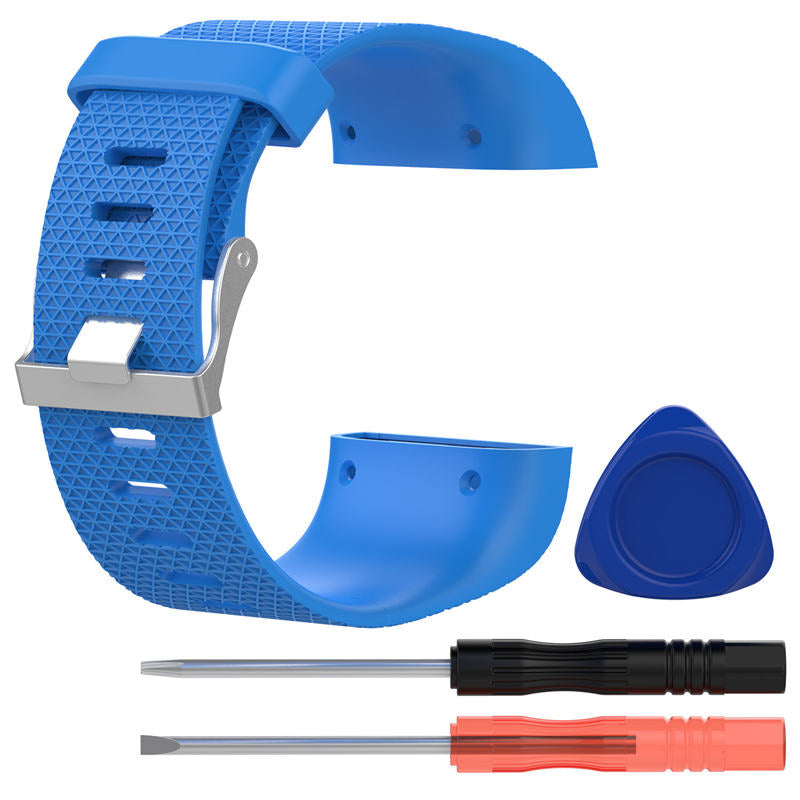 Soft Silicone Band For Fitbit Surge Smart Watch Replacement Accessories-Sky Blue