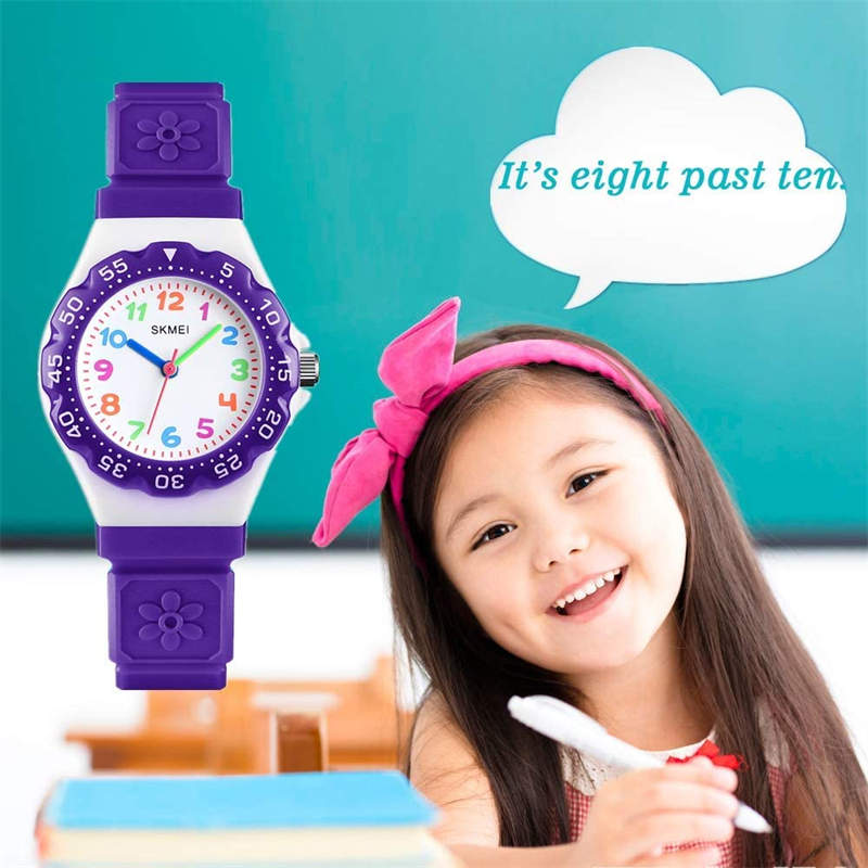 Girls Waterproof Quartz Watch Fashion Watch-Purple