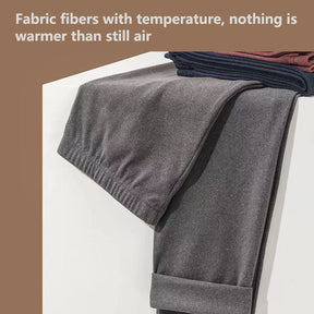 Men's Ultra Soft Autumn And Winter Thermal Underwear Fleece Lined Pajamas-Black