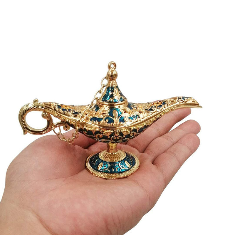 Aladdin Magic Genie Lamp Party Table Decoration Gift-Gold Dark Blue