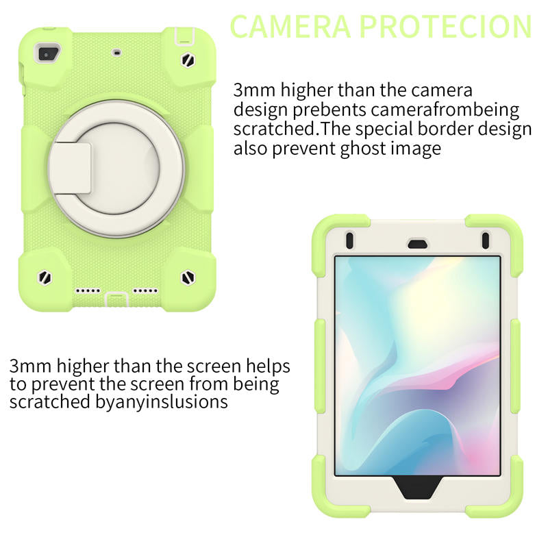 iPad Case For iPad Mini 4/5 with 360¡ãSwivel Stand-Matcha Green
