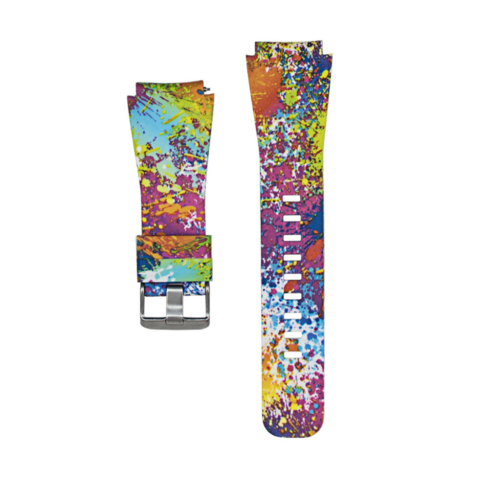 Silicone Printed Pattern Bands Square Buckle For Samsung S3/Galaxy Watch 46mm(Printed4)
