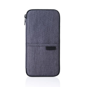 Family Travel Passport Wallet Document Organizer-Gray