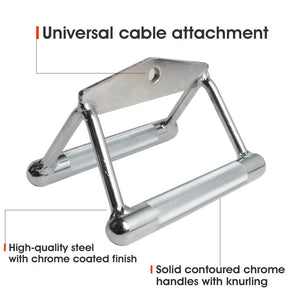 Double D Row Handle Cable Attachment Anti Slip Handle For Fitness Boating-634