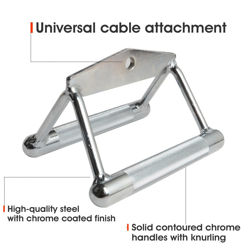 Double D Row Handle Cable Attachment Anti Slip Handle For Fitness Boating-634