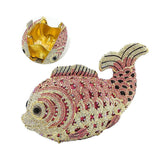Mini Women Fish Evening Bags Crystal Clutch Purse Rhinestone Handbags with Chain-10