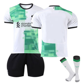 Liverpool Away Jersey Kids Adult 3-Pieces Soccer Training Uniforms