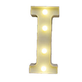 Decorative Led Light Up Number Letters White Plastic Marquee Number Lights Sign Party Wedding Decor Battery Operated (I)