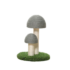 Cat Scratching Post Mushroom Natural Durable Sisal Board Scratcher-Gray