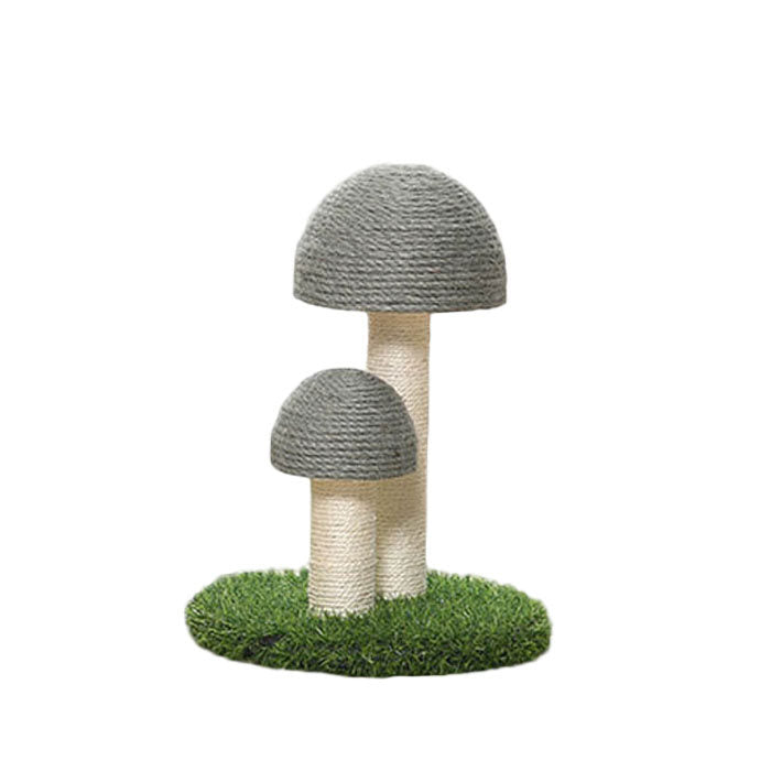 Cat Scratching Post Mushroom Natural Durable Sisal Board Scratcher-Gray