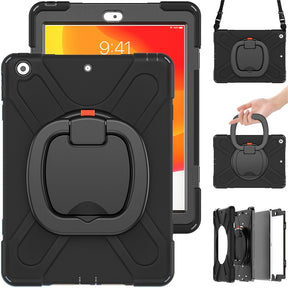 B-OnePiece iPad Case+Neck Strap For iPad Mini 1/2/3/4/5/6-Black&Black