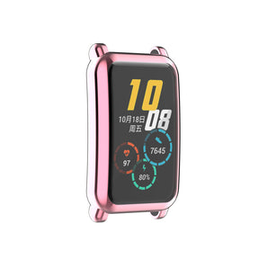 TPU Frame Soft Slim Cover Watch Case For Huawei Honor ES-Pink