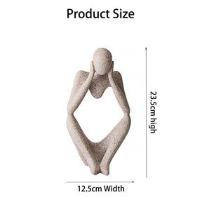 Home & LivingThe Thinker Resin Statues for Home Decor Modern Home Office Shelf Desktop Bookshelf Decor -Focuser