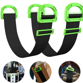 2 Pack Adjustable Lifting Moving Straps with Handle for Move and Carry Furniture