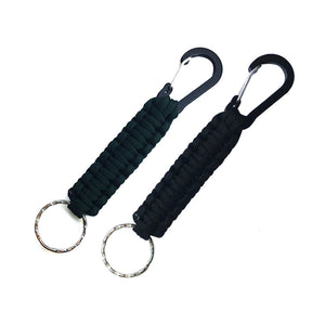 2 Pcs Paracord Keychain with Carabiner for Backpack Camping-7