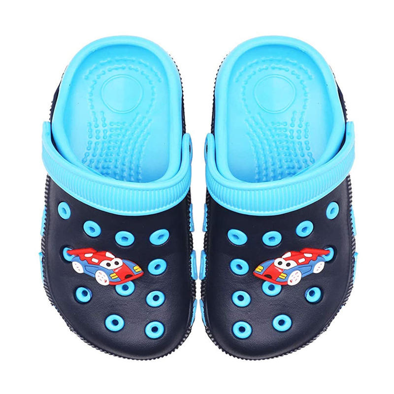 Kids Cute Garden Shoes Cartoon Sandals Children Beach Slipper-Blue