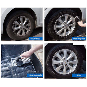 Car Wheel and Rim Detailing Brush with Comfort Grip-T Brush