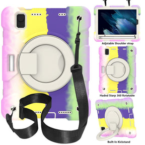 iPad Case For iPad Mini 6 with 360¡ãSwivel Stand-Colorful Purple