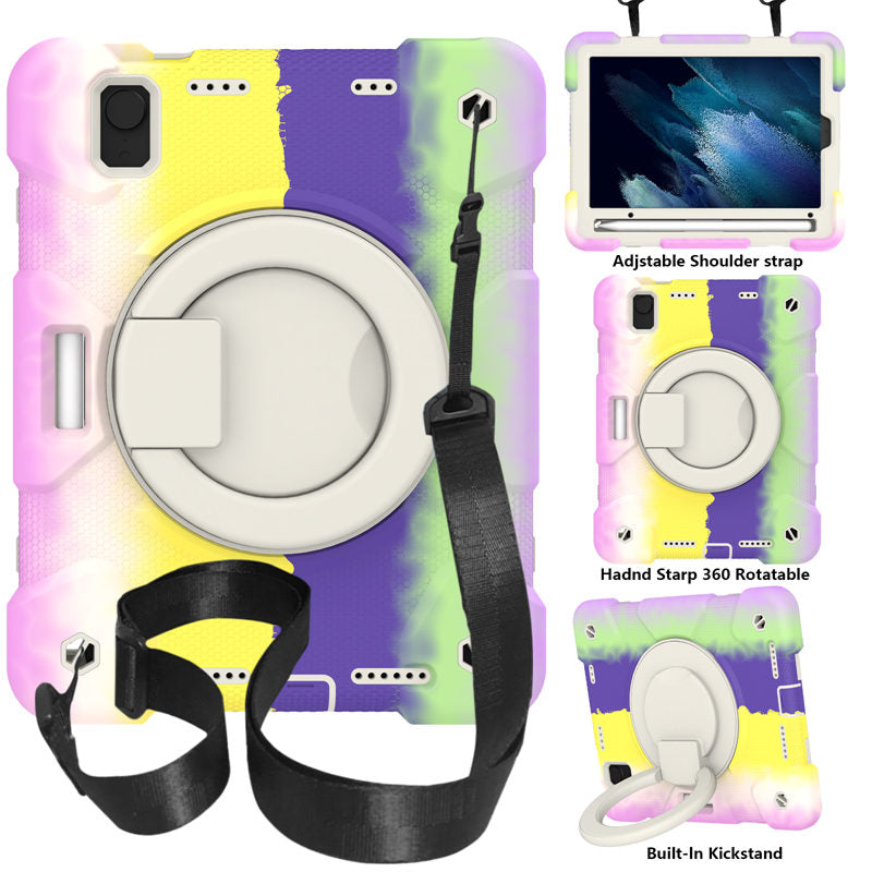 iPad Case For iPad Mini 6 with 360¡ãSwivel Stand-Colorful Purple