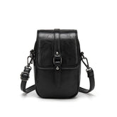 Women Vintage Crossbody Phone Bag Small Messenger Shoulder Bag-Black