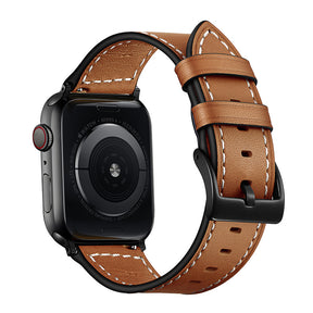 Classic Line Leather Watch Band For Apple iWatch(Brown)