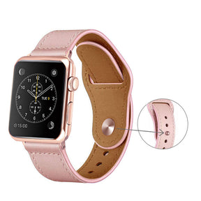 Leather Loop Replacement Band for iWatch Series SE/6/5/4/3/2/1-Pink