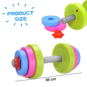 Adjustable Barbell Toy Set for Kid Pretend Play Exercise-36cm