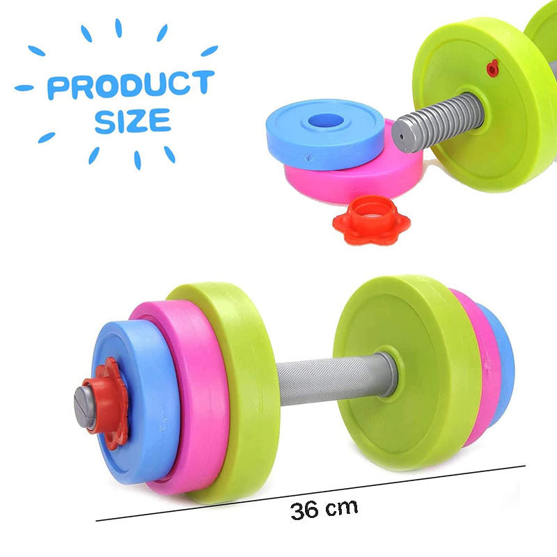 Adjustable Barbell Toy Set for Kid Pretend Play Exercise-36cm