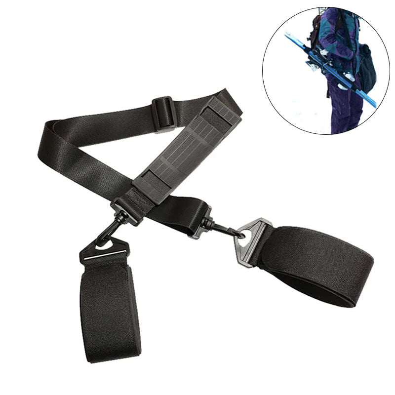 Adjustable Ski Shoulder Straps Handheld Nylon EVA Carrier Straps-B