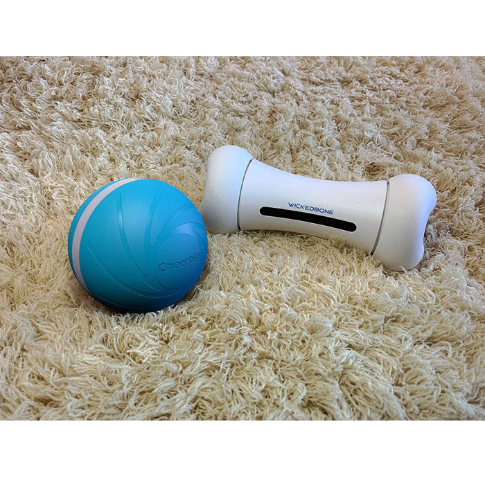 Wicked Ball Self Moving Interactive Ball For Dogs Cats-Blue