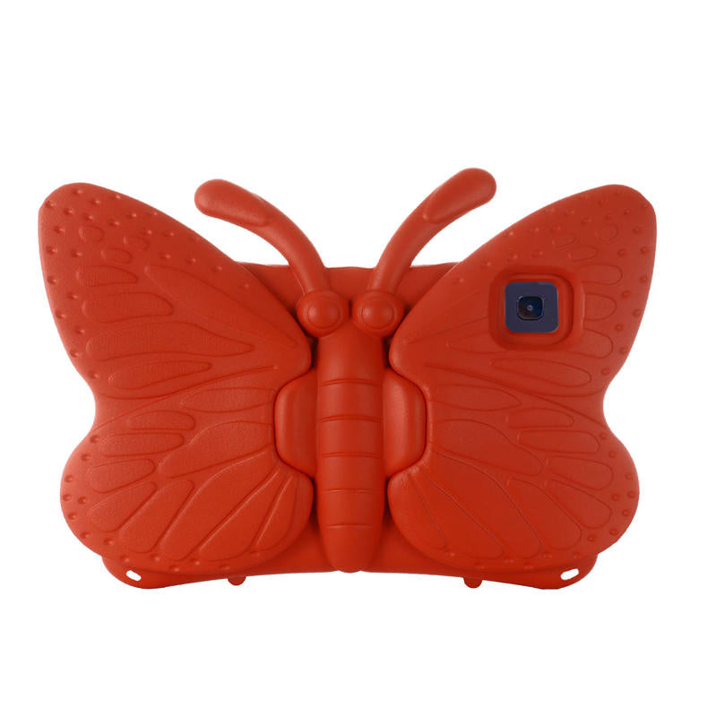 Butterfly Samsung Tablet Case for Galaxy Tab A8 10.5 Inch 2021 (SM-X200/SM-X205/SM-X207)-Red