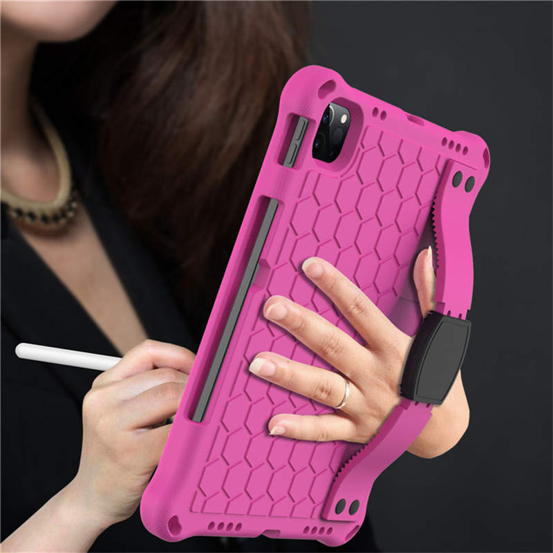 Hive iPad Case For iPad Pro11/Air4/Air5 10.9 Durable Stand Cover With Shoulder Strap-RoseBlack