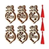 18 Pcs Christmas Wooden Letter Hanging Ornament for Xmas Tree Decor