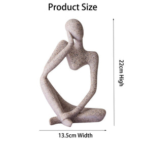 Home & LivingThe Thinker Resin Statues for Home Decor Modern Home Office Shelf Desktop Bookshelf Decor -Left