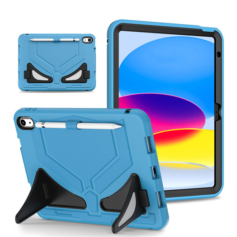 Kids Case Heavy Duty Shockproof with Kickstand for iPad 10th 2022-LightBlue