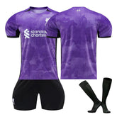 Liverpool Second Away Jersey Kids Adult 3-Pieces Soccer Uniforms