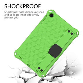 Hive SamSung Tab A 10.1 T510/T515(2019) Tablet Case Durable Stand Cover With Shoulder Strap-GreenBlack