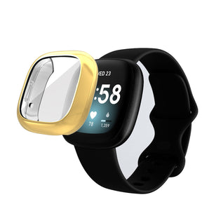 Soft TPU Watch Case For Fitbit Versa3/Sense-Gold