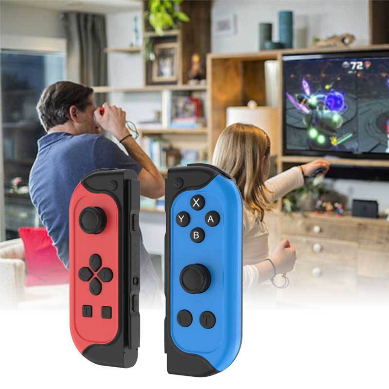 Joy Cons Controller with Dual Vibration for Switch Nintendo-Red/Blue