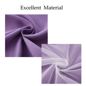 2 Panels Double Layer Stars Blackout Curtains for Bedroom Window-Purple