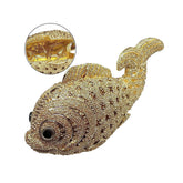 Mini Women Fish Evening Bags Crystal Clutch Purse Rhinestone Handbags with Chain-7