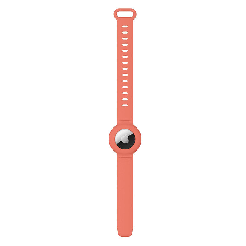 Apple Airtags Watch Strap Silicone Protective Sleeve-Grapefruit