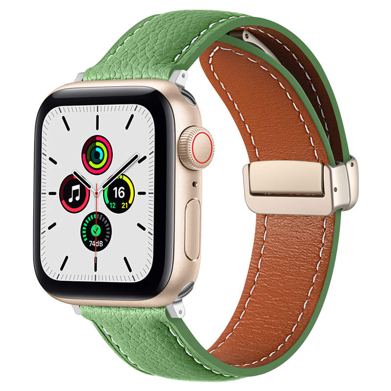 Apple Watch Strap Folding Buckle for iWatch Ultra Series 8 SE 7 6 5 4 3 2 1-Green