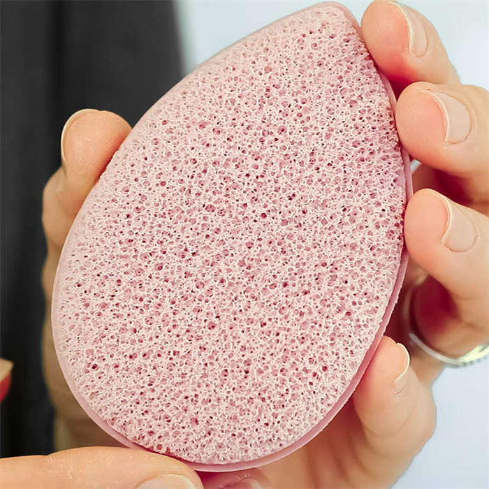 5 Pcs Water Droplet-shaped Gentle Exfoliating Facial Sponges Reusable Makeup Puff