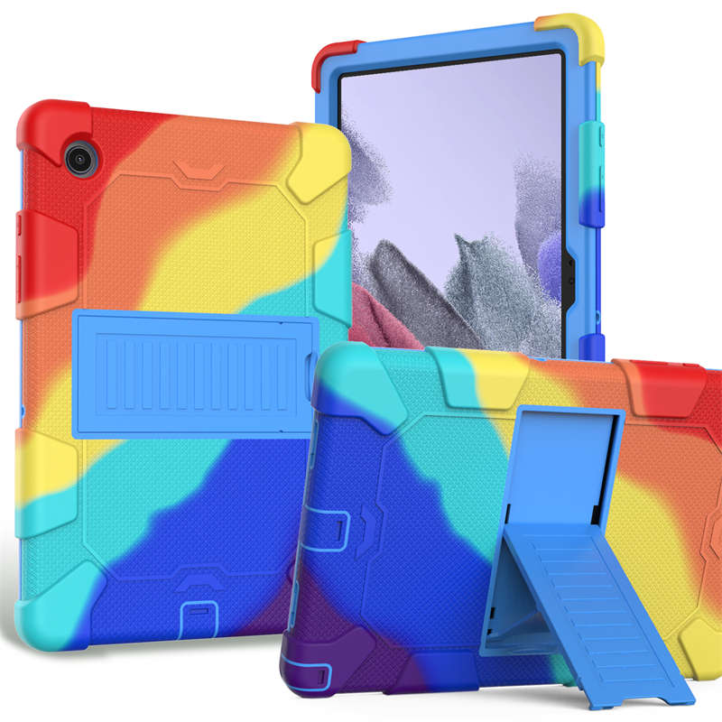 Samsung Tablet Case For Galaxy Tab A8 10.5inch 2021 (SM-X200/SM-X205/SM-X207)-GoldRose-RainbowBlue